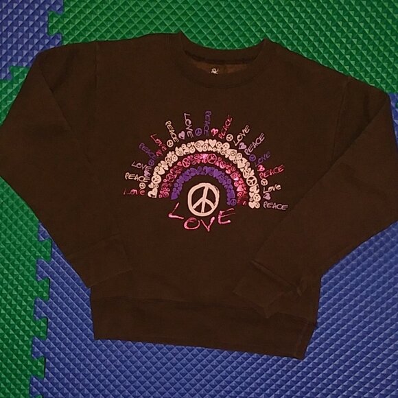 Girls warm sweatshirt, fleece lining, light weight - Picture 1 of 1